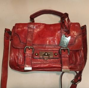 RARE! Frye Cameron satchel in burnt red leather